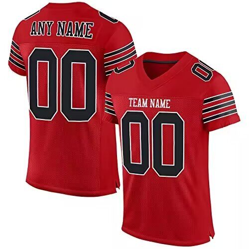 2024 Youth NFL custom throwback red  nike jersey style 4->customized nfl jersey->Custom Jersey